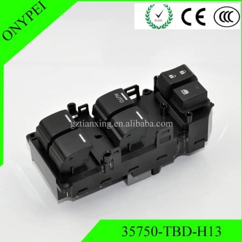 Led backlight 35750-TB0-H01 35750TB0H01 Power Window Lifter Master Control Switch For Honda Accord 2008 -2011 Upgrade features