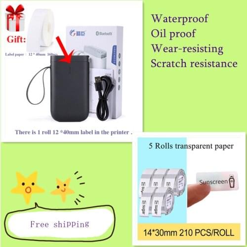 Printer of Transparent labels niimbot d11 manufacturer of portable thermal labels mini pocket printer