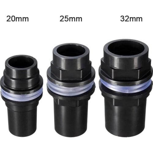 PVC Fish Tank Straight Tube Pipe Connector Waterproof Pipe Joint Aquarium Accessories Diameter 20mm 25mm 32mm