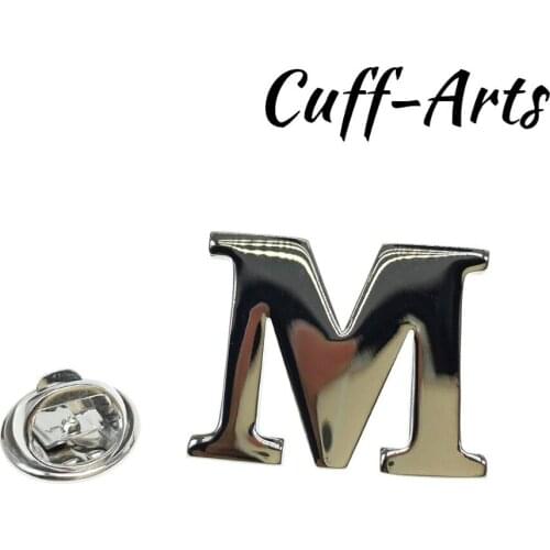 Cuffarts A-Z Letters Lapel Pin 2018 Alphabet Lapel Pin Badges Men Jewelry Brooch Lapel Pins For Women Or Men P10020