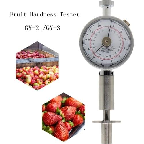 Pointer Fruit Hardness Tester GY-3 GY-2 Fruit Sclerometer For Apples Pears Grapes Oranges Strawberry Testing Penetrometer 30%off