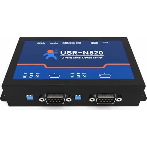 USR-N520 2 serial port rs232 rs485 rs422 to ethernet converter