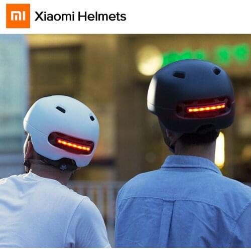 Original Xiaomi Smart4u Waterproof Bicycle Back Light Riding Mountain Road Scooter Smart Flash Helmets Matte Helmet For Adult