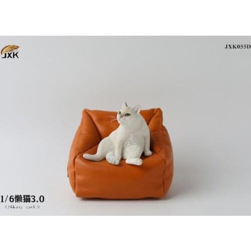 YD JXK 1/6 Lazy Cat With Sofa JXK055 Felinae Cat Pet Statue Resin Animal Decoration For 12'' Action Figure
