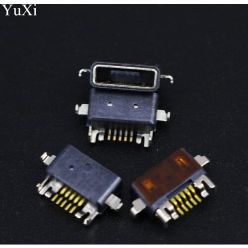 YuXi 10pcs Micro USB 5pin B type Female Connector For Mobile Phone Micro USB Jack Connector 5 pin Charging Socket