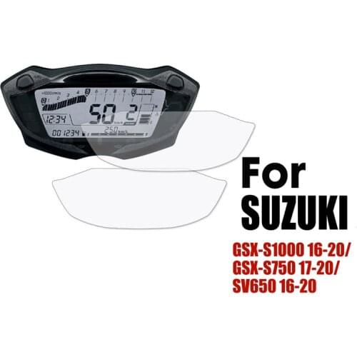 Motorcycle Scratch Speedometer Screen Protector For SUZUKI GSX-S1000 16-20 GSX-S750 17-20 SV650 16-20
