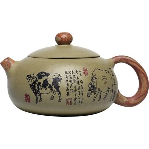 260ml Chinese Yixing tea pot purple clay Classic Xishi teapot beauty kettle Raw ore Purple mud Handmade Tea set