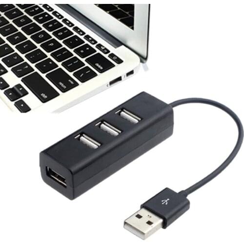 4 Ports LED USB 2.0 Adapter USB Hub Power With on/off Switch USB Splitter For PC Computer Accessories