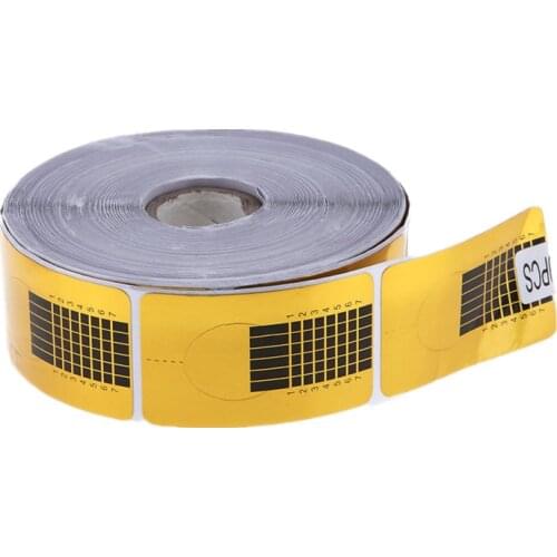 500Pcs/roll Nail Guide Template Nail Art Sculpting Extension Forms DIY Acrylic UV Gel Nail Tips Manicure Styling Nail Art Tools