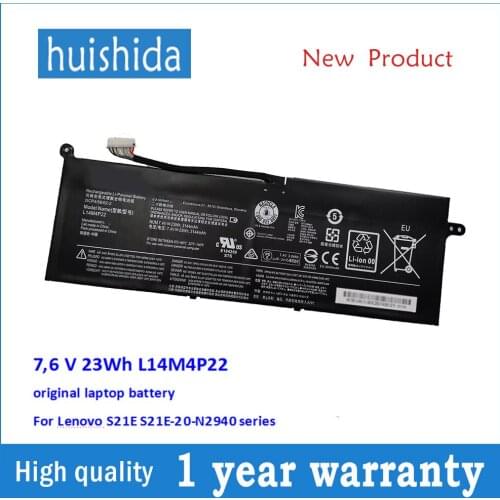 7.6 V 23Wh L14M4P22 original laptop battery For Lenovo S21E S21E-20-N2940 series
