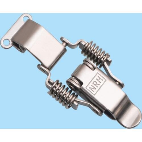 Free shipping high quality stainless steel spring lock spring buckle seal lock hasp incubator
