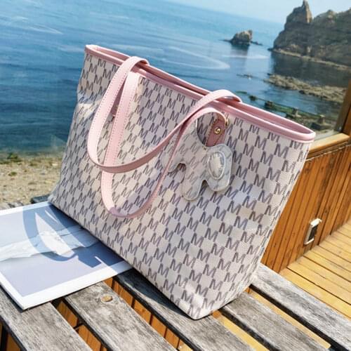 Burminsa Letter Printing Big Tote Shoulder Bags For Women Brand Designer Large Capacity Work Shopper Ladies Handbags Summer 2021