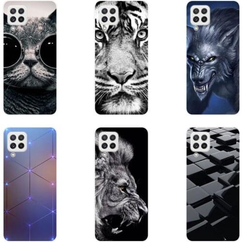 For Samsung Galaxy A22 4G Case Soft Painted For Samsung A22 5G A 22 TPU Silicone Casing Back Cover