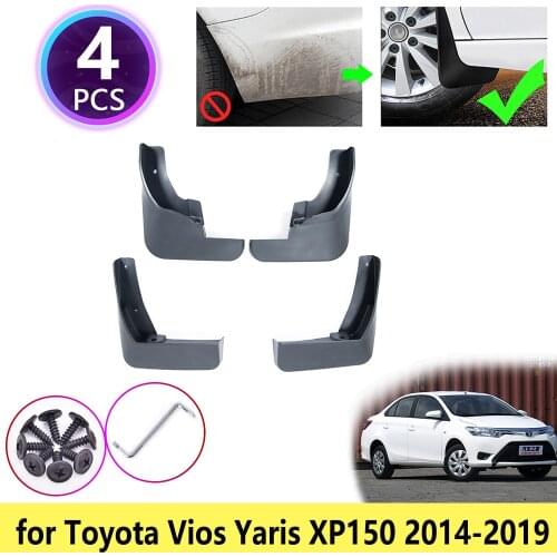 For Toyota Yaris Vios Sedan XP150 2014~2019 Mudguards Mudflap Fender Mud Flaps Splash Flap Guards Front Rear Wheel Accessories