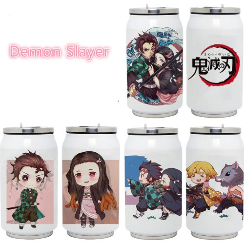 Demon Slayer Stainless Steel Double-layer Thermos Bottle Friend Birthday Coffee Sport Travel Bottle