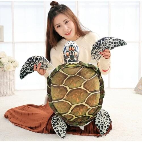 40-60cm New sea Tortoise plush toys stuffed soft PP Cotton pillow Cushion Turtle doll Christmas present kids