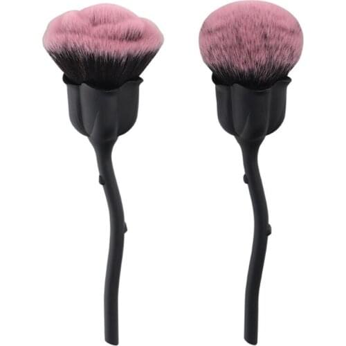 Pro Rose Flower Kabuki Makeup Brush Set Cosmetic Foundation Powder Brushes Tool