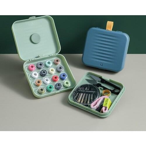 Magnetic Sewing Box Set Household Sewing Storage Box Small Hand Sewing Needle Set Sewing Tool Box Hot