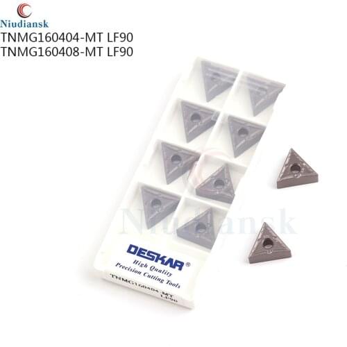 Suitable for steel cutting TNMG160404-MT LF90 TNMG160408-MT LF90 carbide inserts, cermet inserts, CNC lathe turning tool 10PCS