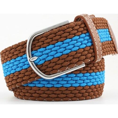 2021 Casual Belt for Unisex New Fashionable Wide Belt For Men Women Elastic Knitted Braid Jeans Dress Belt bl566