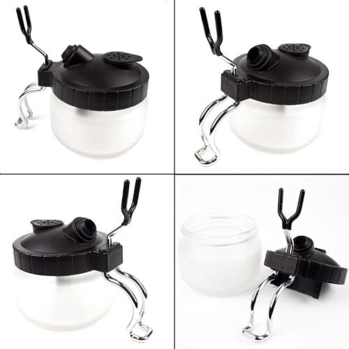 Professional Airbrush Tools 0.2 0.3 0.5mm Nozzle Spray Gun Cleaning Pot Glass Bottle Pen Holder