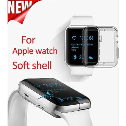 Apple iWatchTransparent soft and slim Case for iwatch 38mm/42mm Plastic Soft Cover fTPU case Series 1/2/3 Protect Cover