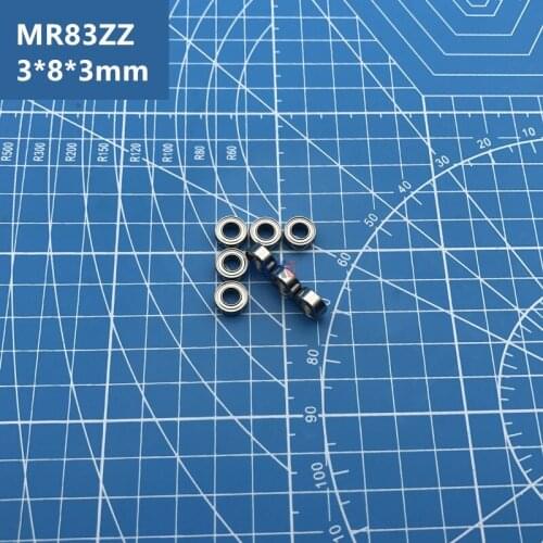Factory Direct Sale 50pcs MR83ZZ free shipping 3*8*3 mm high quality Goods Model Bearing Helicopter Car Available R-830 MR83Z