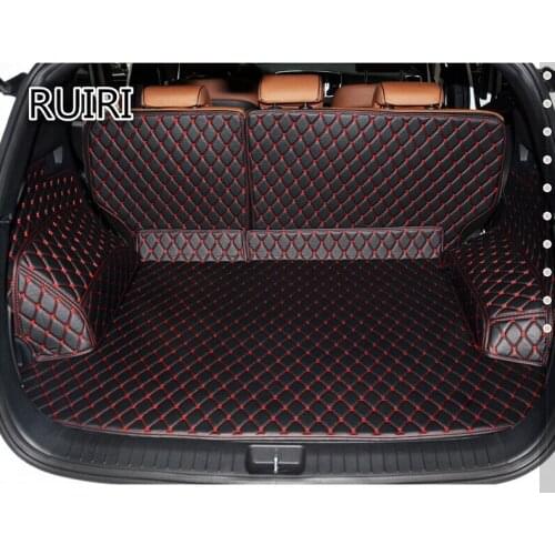 High quality! Special trunk mats for New KIA KX5 2018 durable Easy to clean cargo liner boot carpets for KX5 2017,Free shippin