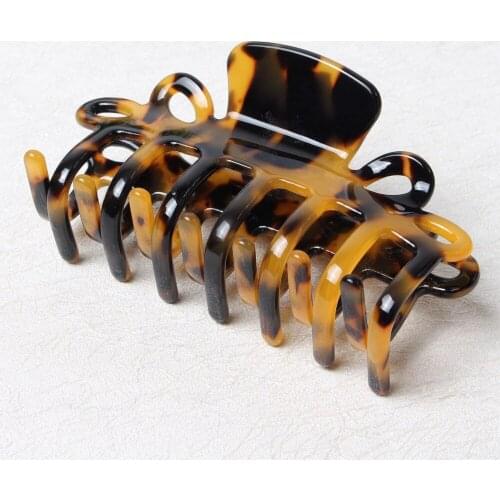 Acetate Large Hair Claw Clips for Women Colorful Hollow Korean Hair Clamps Grips Ponytail Holder Hair clips Hair Accessories