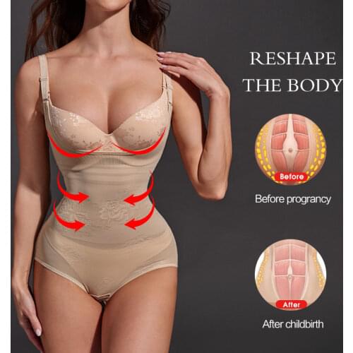 Womens Slimming Underwear Bodysuit Body Shaper Waist Shaper Shapewear Postpartum Recovery Slimming Shaper ECMLN Dropshipping