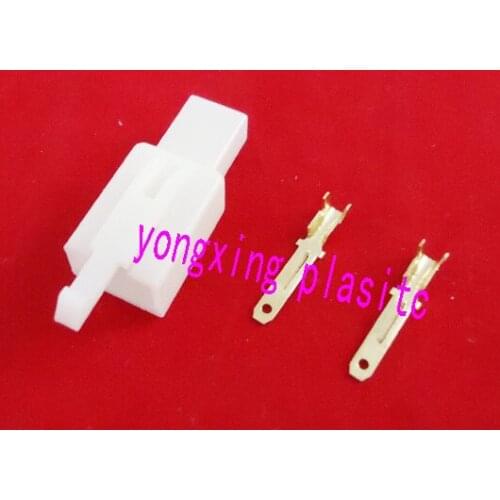 10set/lot 2.8 male square inserted terminal with plastic DJ7021-2.8-21