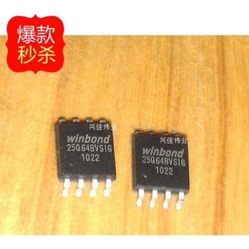 10PCS New W25Q64BVSSIG 25Q64BVSIG SOP8 can substitute EN25Q64-104HIP