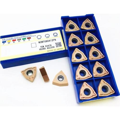 10PCS U drill WCMT080412FN ACZ330 high quality turning insert lathe parts tool WCMT 080412 CNC U drill parts milling cutter WCMT