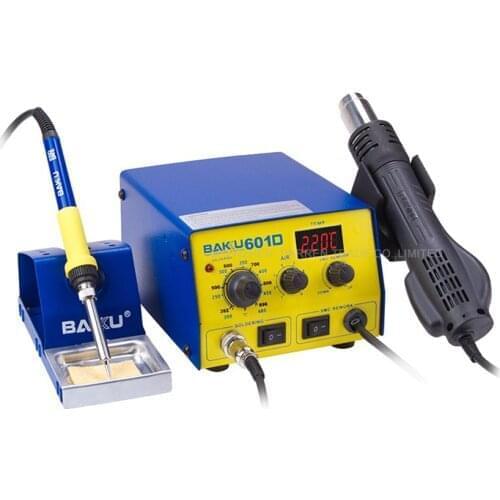 10 units 220V Raw BAKU BK-601D LED Digital Display Hot Air SMD Rework Station hot air solder station BGA rework