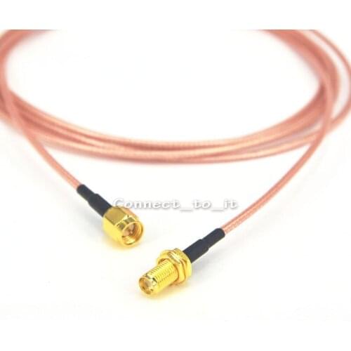 5pieces/lot) 2M SMA plug male to SMA female Jack coaxial connector Extension pigtail cable cord RG316