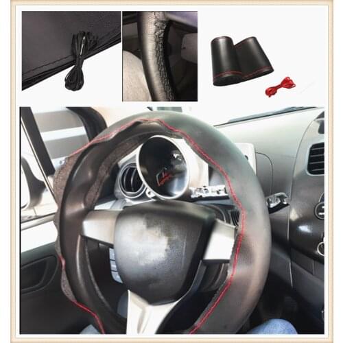 Auto parts steering wheel cover DIY38 cm fiber hand sewing for Toyota 4Runner Sienna Sequoia Prius GR Camry i-TRIL