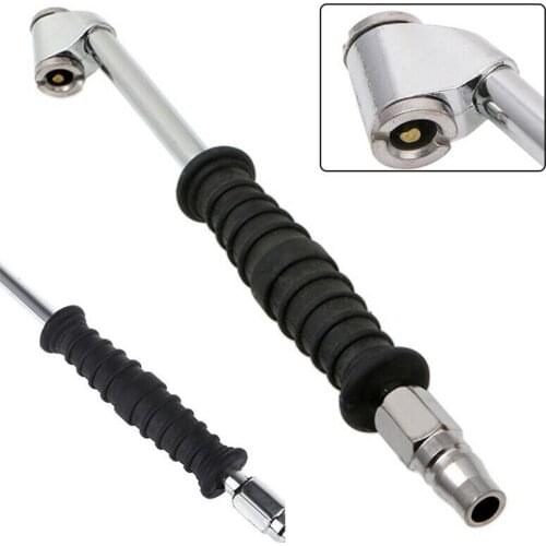 Car Tire High Pressure Air Pump Nozzle Inflatable Gas Station Connector Valve Tool Dual-heads Chuck Valve Tool