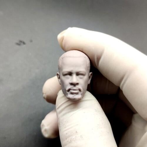 Blank 1/12 Scale The Walking Dead Morgan Freeman Head Sculpt Unpainted Fit6" ML Figure