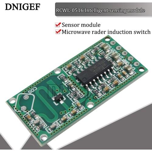 DINGEF 1 PCS RCWL-0516 Microwave Radar Sensor Module Human Body Induction Switch Module Intelligent Sensor