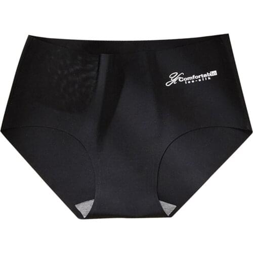 Women Seamless Stretchy Breathable Letter Print Solid Color Underwear Briefs high quality Comfortable трусы женские