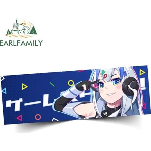 EARLFAMILY 13cm x 5.2cm For Genshin Impact Slap Car Stickers Campervan Decal Anime Car Accessories Waterproof Scratch-Proof