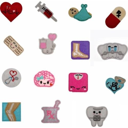 30 pieces/lot free shipping 15 style nurse reel felt (Just design no ID Badge holder)