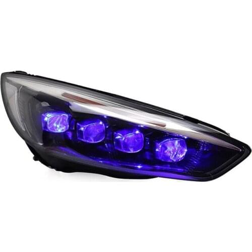 2015-2017 for Fox Headlight Assembly Modification Full LED Daytime Running Light Streamer Turn Signal Crystal Lens Headlight