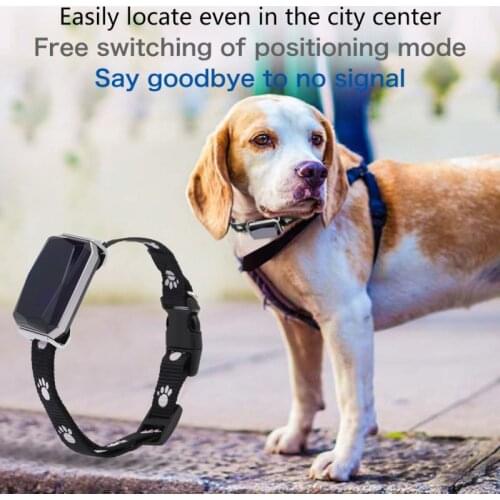 Pet GPS Tracker Dog Waterproof Adjustable GPS Positioning Collar Real. Time Tracking Locator Device GPS /AGPS/ LBS / WIFI Model