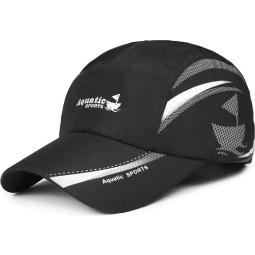 Summer Outdoor Sun Hats Quick Dry Waterproof Golf Fishing Running Sports Cap Adjustable Unisex Men Women Baseball Caps Visor Hat