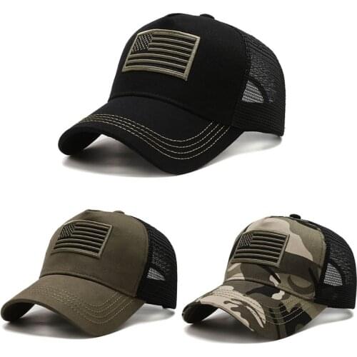 2021 New Baseball Cap Men Women Camouflage Embroidered Mesh Cap Outdoor Hip Hop Summer Sports Trucker Caps