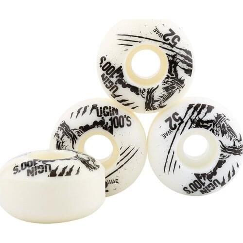 52mm X 30mm 4 Pcs/Set Outdoor Durable PU Longboard Skateboard Wheels Skateboard Wheels Double Rocker Wheels Car Line Wheels