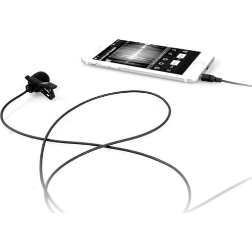 Comica Lavalier Microphone CVM-V01SP Clip-on Omni-directional Condenser Mic for Iphone/Ipad/Samsung/Huawei Smartphones