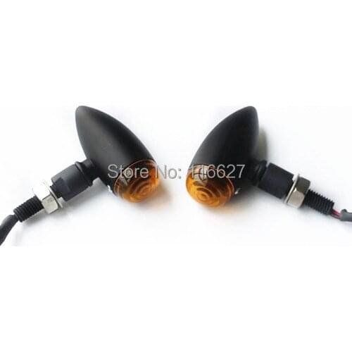 Freeshipping BLACK Bullet Mini TURN SIGNAL LIGHT for Suzuki Intruder Volusia Boulevard