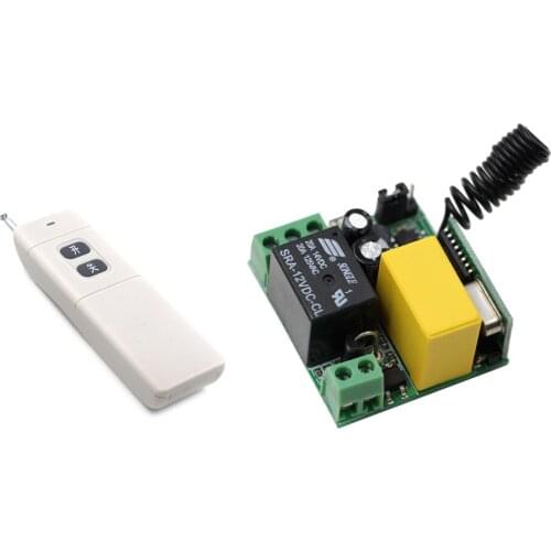 Mini Size AC220V 1CH Relay Wireless Remote Control Switch Remote Switches System Receiver & Long Range Transmitter 315/433Mhz